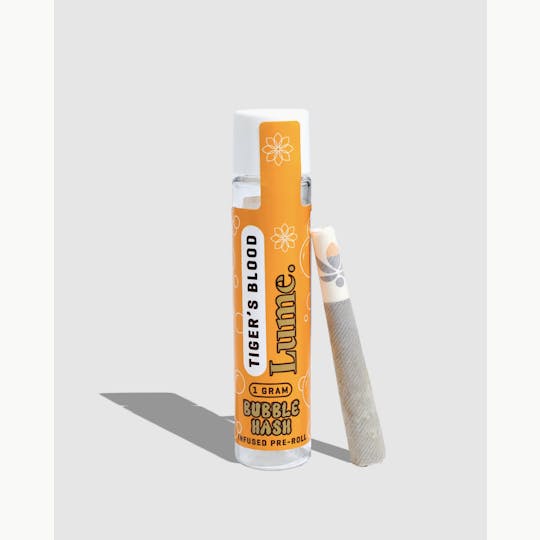 Lume Cannabis Co. - Tiger's Blood 1g Bubble Hash Infused Preroll - 1