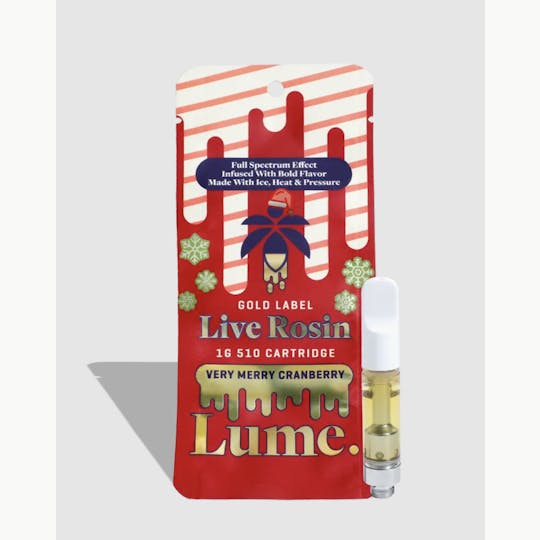Lume Cannabis Co. - Very Merry Cranberry Live Rosin Cartridge (1g) - 1