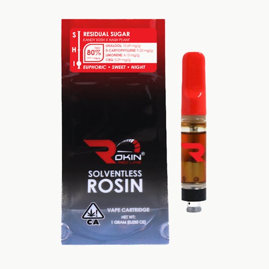 Rokin Cannabis - Rokin - Redline Rosin - Residual Sugar - Cartridge 1.0g - 1