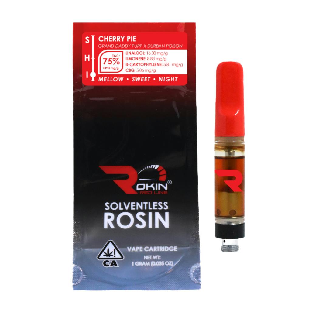 Rokin Cannabis - Rokin - Redline Rosin - Cherry Pie - Cartridge 1.0g - 1