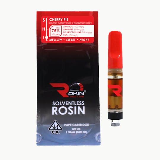 Rokin Cannabis - Rokin - Redline Rosin - Cherry Pie - Cartridge 1.0g - 1