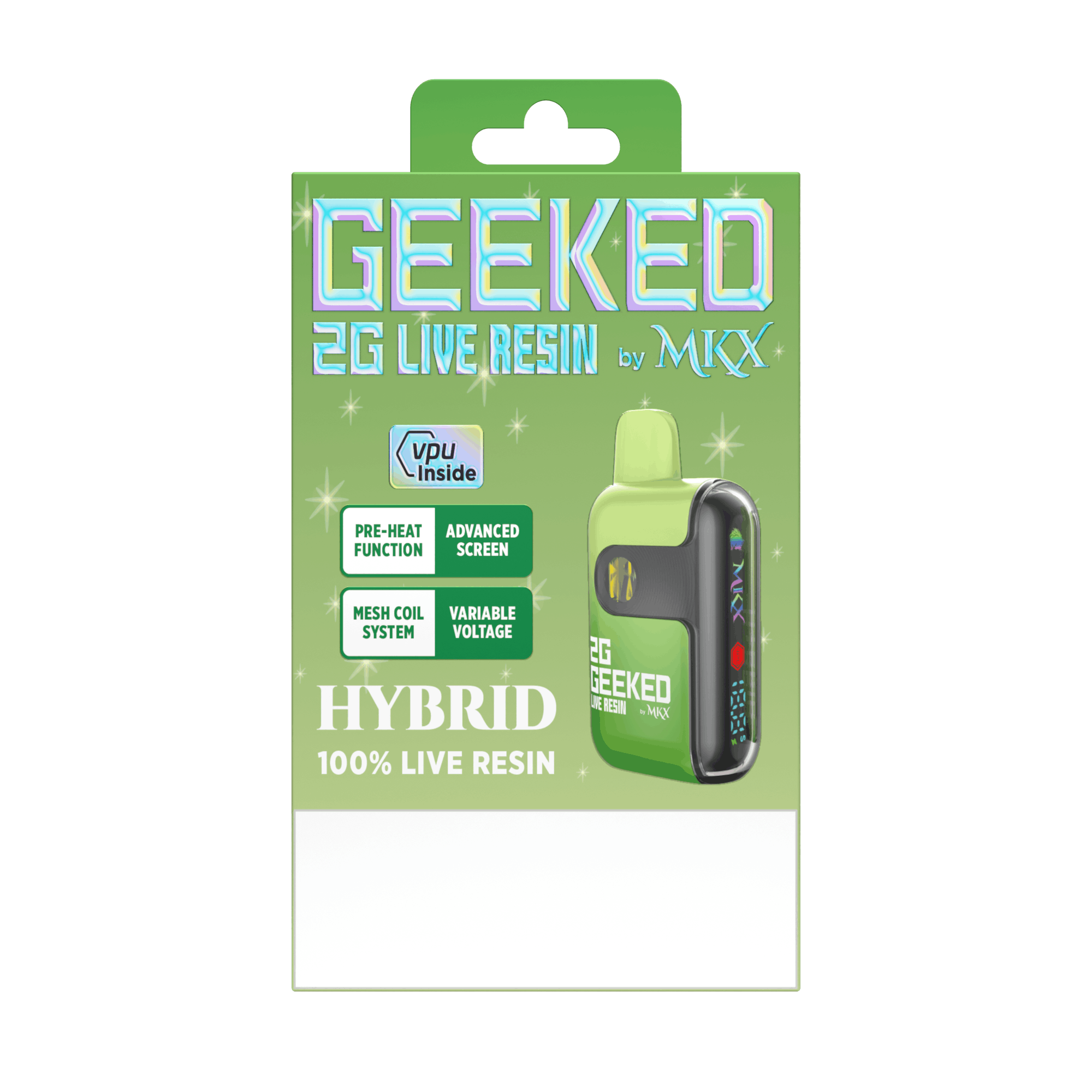 MKX Oil Co - Geeked By MKX - 2g Live Resin Disposable - Gas Face - Hybrid - 1