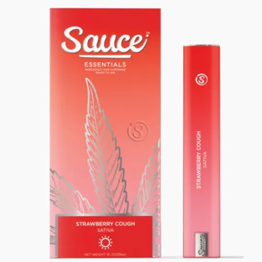 Sauce. - Sauce | Essentials | Strawberry Cough | Live Resin Disposable | 1.5g - 1
