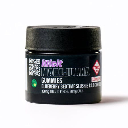 ILLICIT - Blueberry Bedtime Slushie 300mg Nighttime Gummies - 1