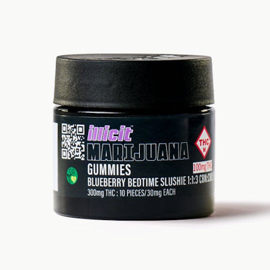 ILLICIT - Blueberry Bedtime Slushie 300mg Nighttime Gummies - 1