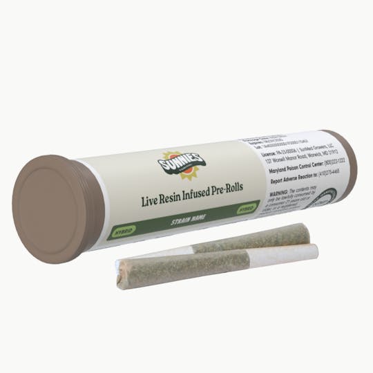 SunMed Growers - Apple Fritter FLWR x Strawberries & Cream LLR Infused Pre Roll 0.65g/2 Pack - 1