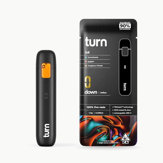 turn - 1.0g AIO | lz6 | 100% live resin | down | - 1
