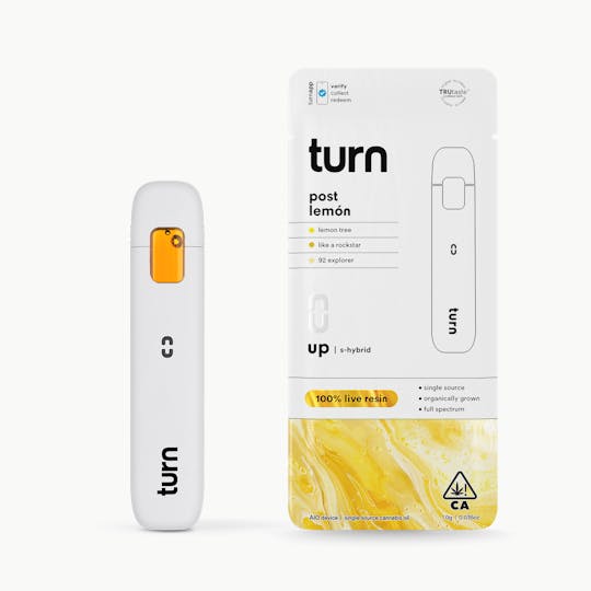 turn - 1.0g AIO | post lemon | 100% live resin | up | - 1