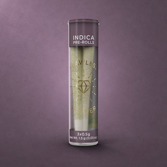 Flawless - Indica Pre-Rolls - Purple Mango - 1.5g (3x0.5g) - 1