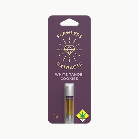Flawless - Live Resin Vape Cart - White Tahoe Cookies - 1g - 1
