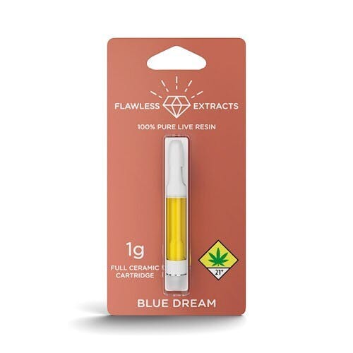 Flawless - Live Resin Vape Cart - Blue Dream - 1g - 1