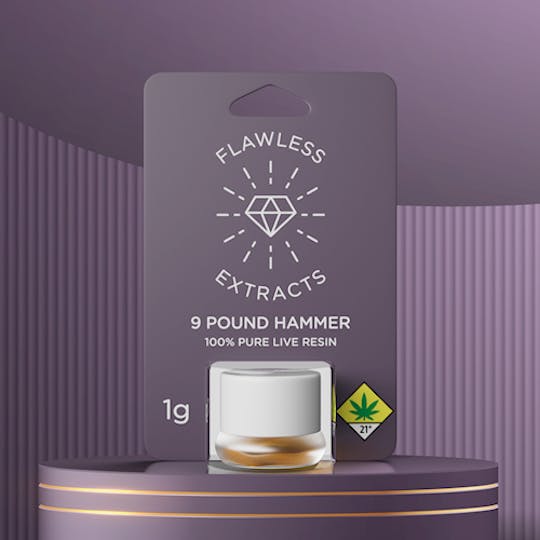 Flawless - Live Resin - 9 Pound Hammer - 1G - 1