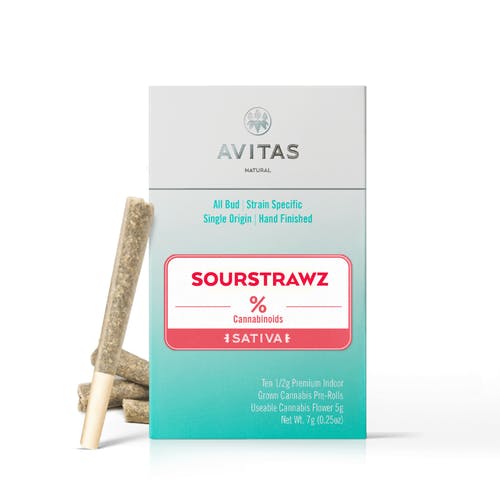 Avitas - SourStrawz 10pk Pre-Roll 5g - 1
