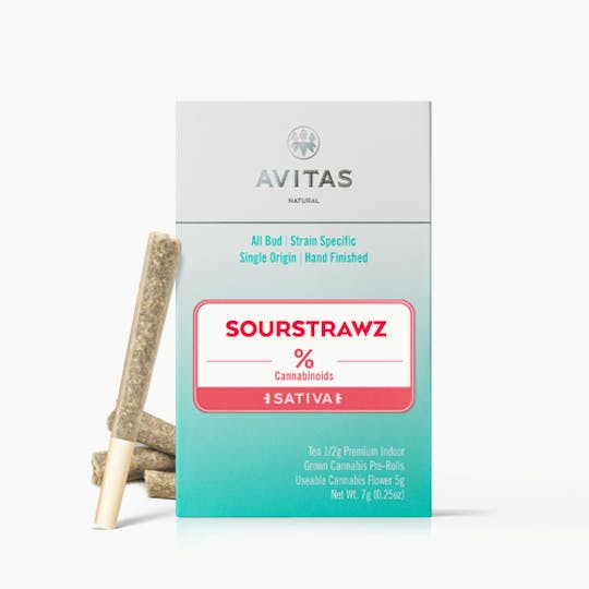 Avitas - SourStrawz 10pk Pre-Roll 5g - 1