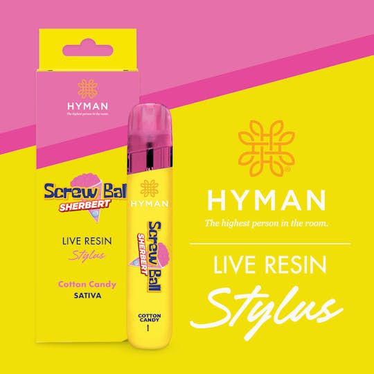 HYMAN - Screw Ball Sherbert | 1G LIVE RESIN DISPOSABLE | HYMAN | REC - 1