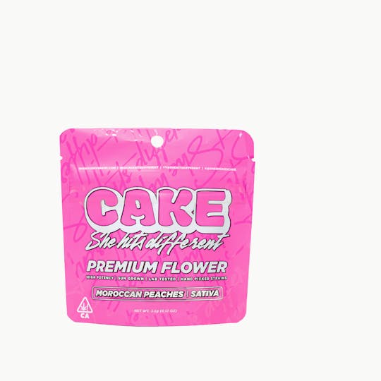 CAKE she hits different - Moroccan Peaches - 3.5 Grams - Sativa - Premium Flower - 1