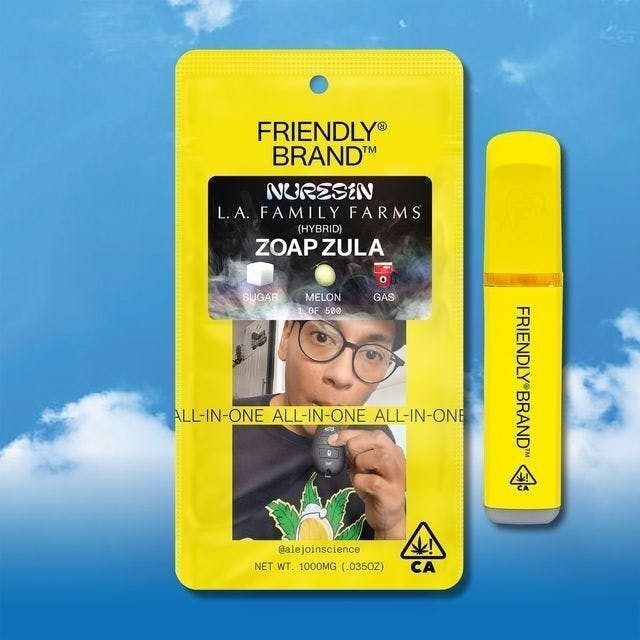 Friendly Brand - Friendly Brand x L.A.F.F. | Zoap Zula | Cured Nuresin AIO | 1g - 1