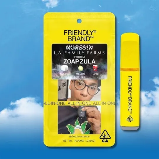 Friendly Brand - Friendly Brand x L.A.F.F. | Zoap Zula | Cured Nuresin AIO | 1g - 1