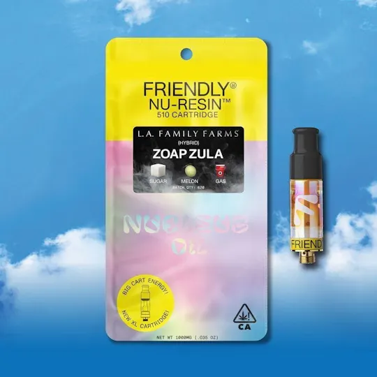 Friendly Brand - Friendly Brand x L.A.F.F. | Zoap Zula | Cured Nuresin Cartridge | 1g - 1