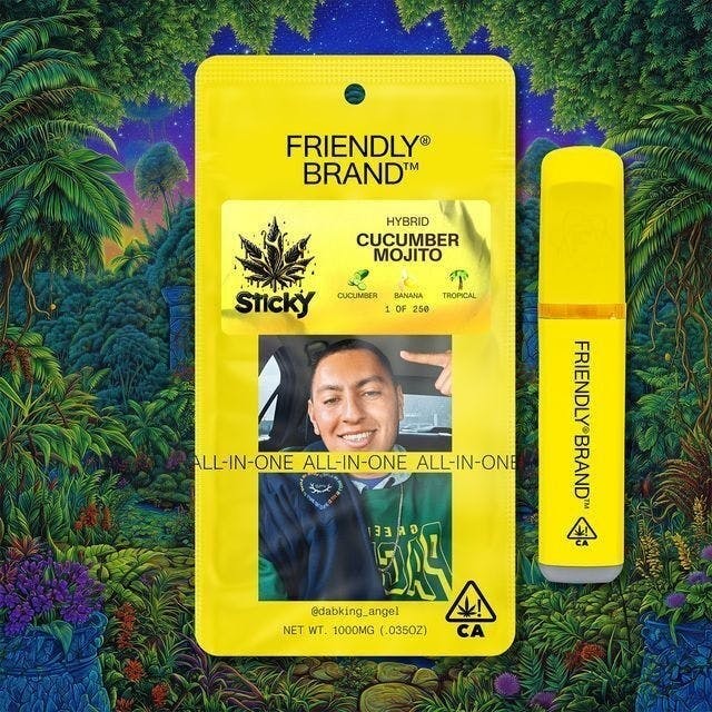 Friendly Brand - Friendly Brand x Sticky | Cucumber Mojito | Live Nuresin AIO | 1g - 1
