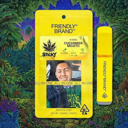 Friendly Brand - Friendly Brand x Sticky | Cucumber Mojito | Live Nuresin AIO | 1g - 1