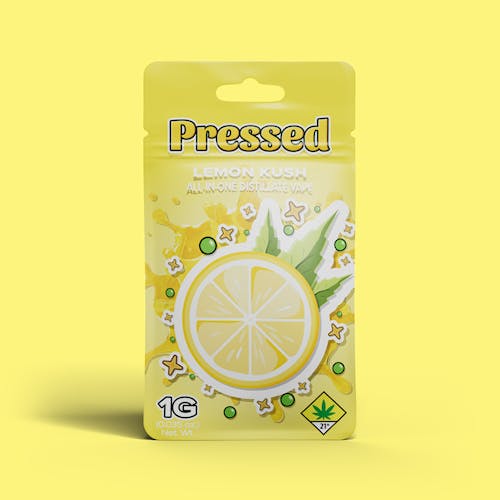 Pressed by Prismatic - Lemon Kush All-in-One Disposable Vape 1g - 1