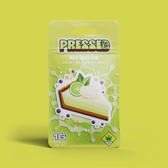 Pressed by Prismatic - Key Lime Pie All-in-One Disposable Vape 1g - 1