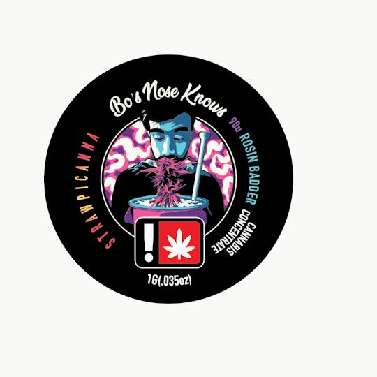 Bo's Nose Knows - BNK | Strawpicanna | Rosin Badder | 1G - 1