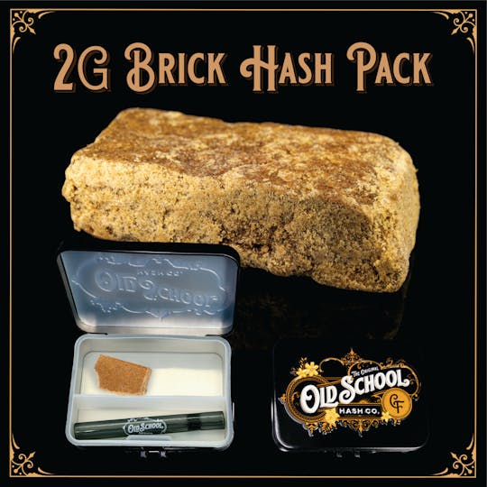 Old School Hash Co. - Old School Hash: Strawberry Haze - 2g Brick Hash - 1