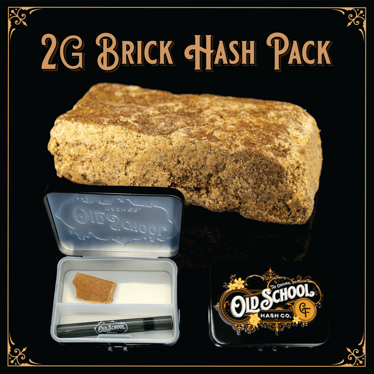 Old School Hash Co. - Old School Hash: Purple Haze - 2g Brick Hash - 1