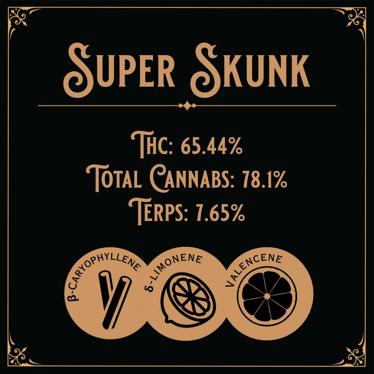 Old School Hash Co. - Old School Hash: Super Skunk - 2g Brick Hash - 1