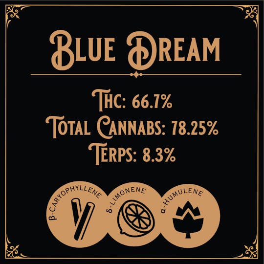 Old School Hash Co. - Old School Hash: Blue Dream - 1g Brick Hash - 1