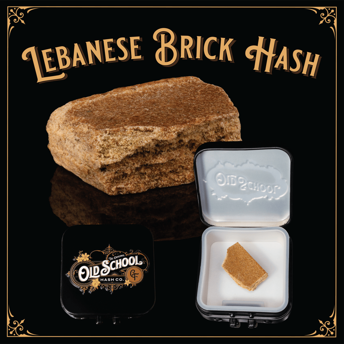 Old School Hash Co. - Old School Hash: Strawberry Haze - 1g Brick Hash - 1