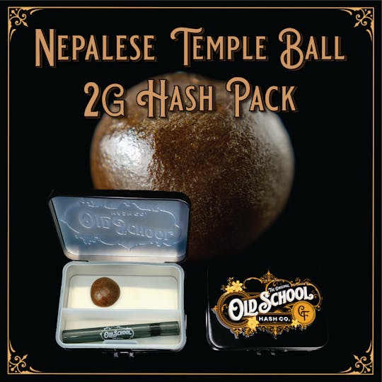 Old School Hash Co. - Old School Hash: Purple Haze - 2g Temple Ball - 1