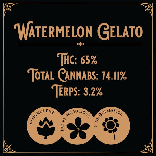 Old School Hash Co. - Old School Hash: Watermelon Gelato - 5g Nepalese Hash - 1