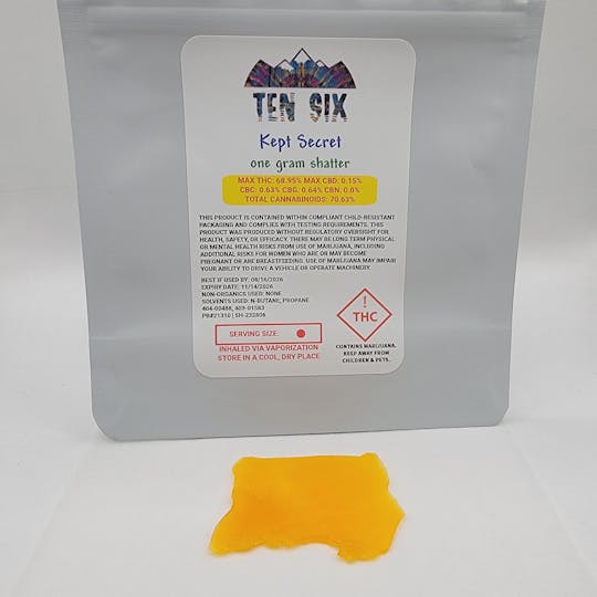 Ten Six Labs - Kept Secret - 1g - Shatter - 1