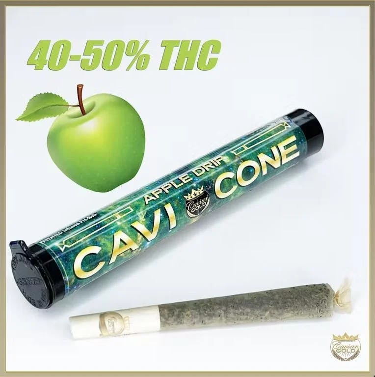 Caviar Gold - Cavi Cone | Infused Pre-Roll | Apple Drip | 1.3g - 1
