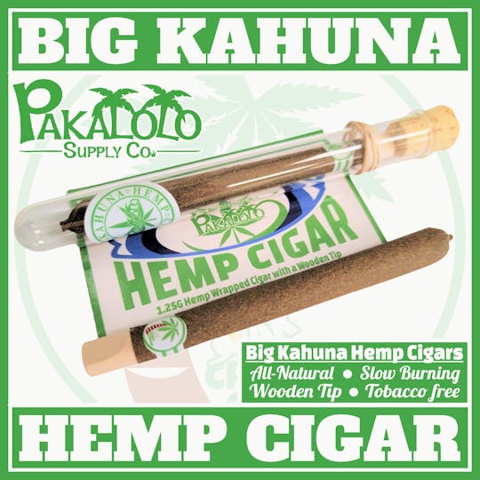 Pakalolo Supply Company - PSC | Lemon Meingue Pie | Big Kahuna Hemp Cigar | 1.25G - 1