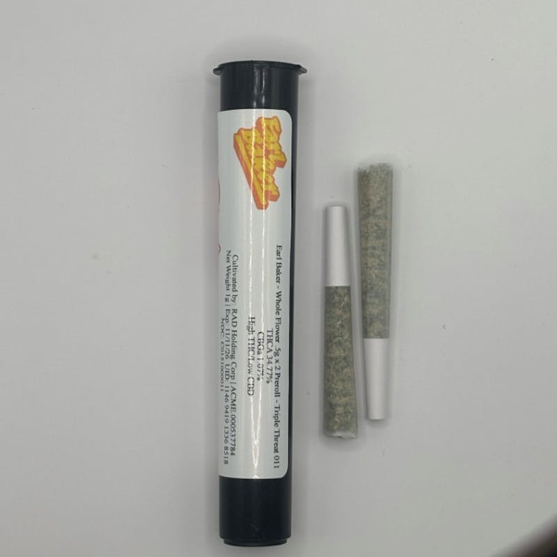 Earl Baker - Earl Baker - Triple Threat 2Pk Pre Roll (.5g each) - 1