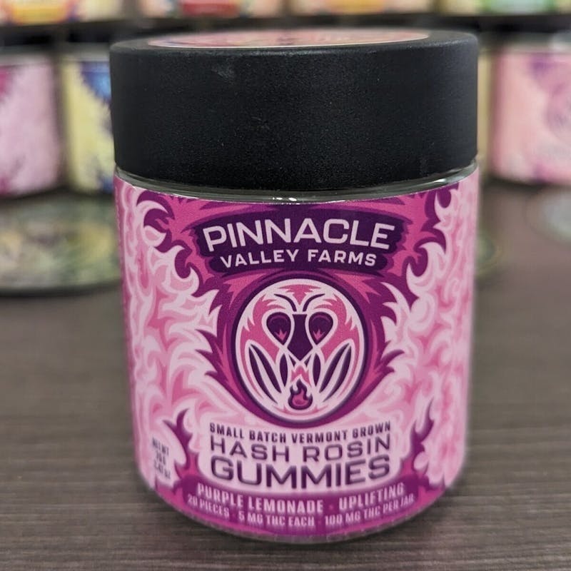 Pinnacle Valley Farms - Purple Lemonade Hash Rosin Gummies - 20pk - 1