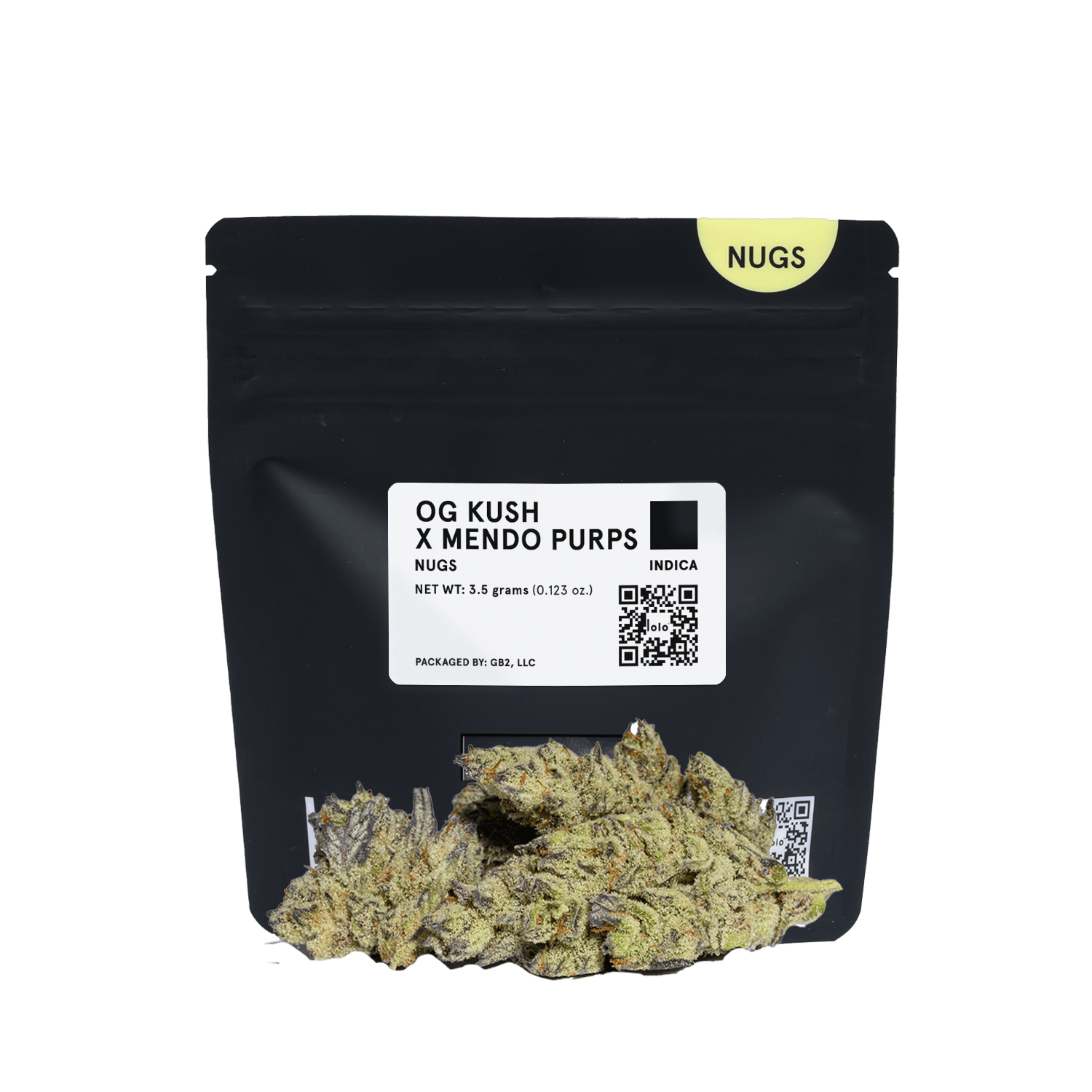 lolo - lolo | OG Kush + Mendo Purps | Indoor Nugs | 3.5g - 1