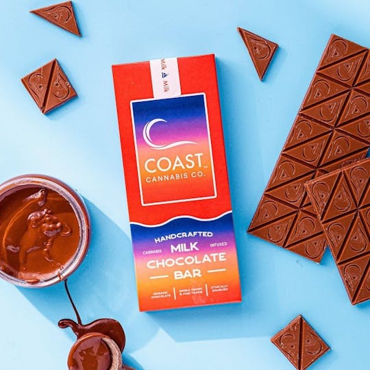 Coast Cannabis Co. - Plain Milk Chocolate Bar | 20ct - 1