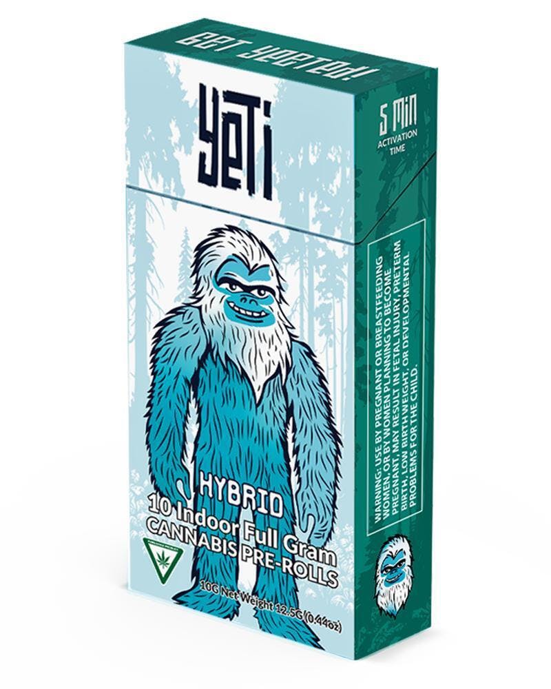 Yeti - Yeti Pre-Roll 10 Pack - Hybrid - 1