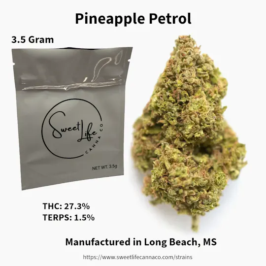 Sweet Life Canna Co - Pineapple Petrol (3.5 Gram Bag) - 1