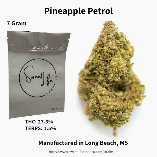 Sweet Life Canna Co - Pineapple Petrol (7 Gram Bag) - 1