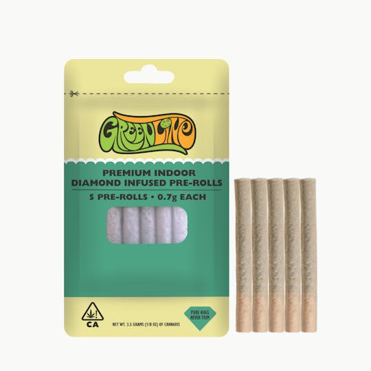 Greenline - Blue Zushi - Pre-Roll 5 Pack - Infused - Indica - 0.7g Each (3.5g Total) - 1