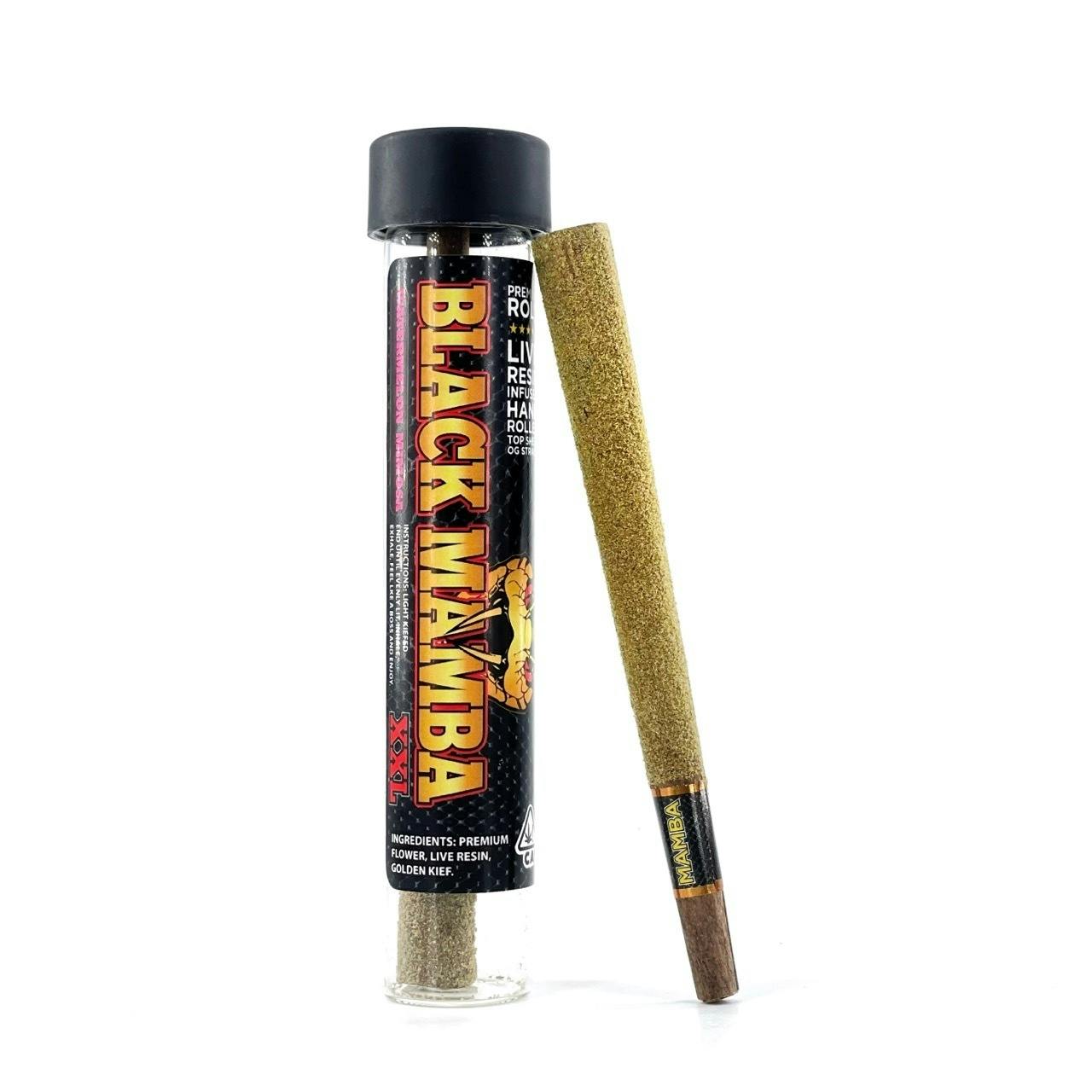 Black Mamba Cannabis - Black Mamba Preroll XXL - Indica King Louis OG - 1.8gram - Infused Blunt - 1