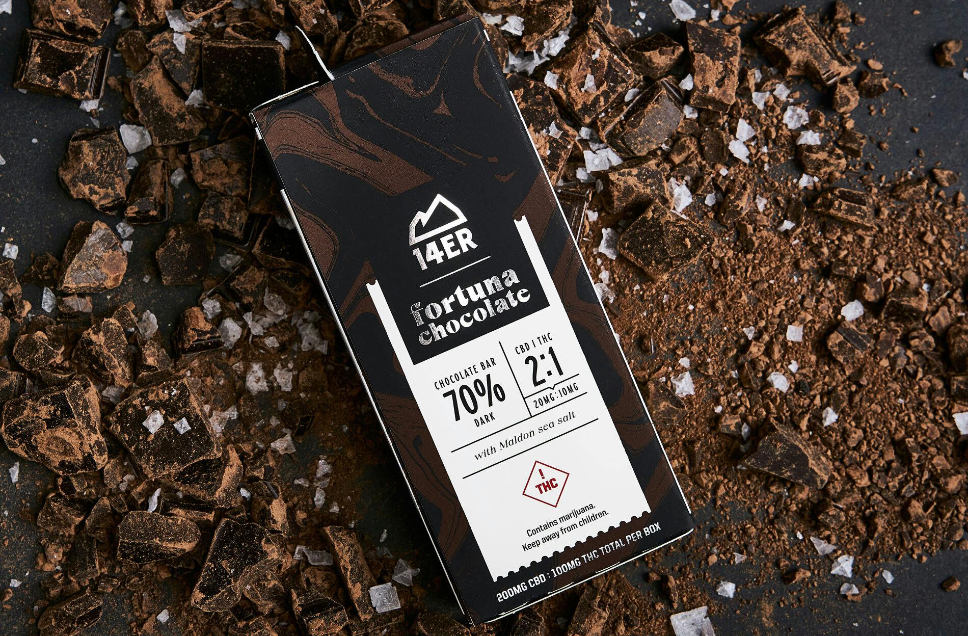 14er Extractions - 14er | Dark Chocolate | 2:1 Fortuna Chocolate Bar - 1