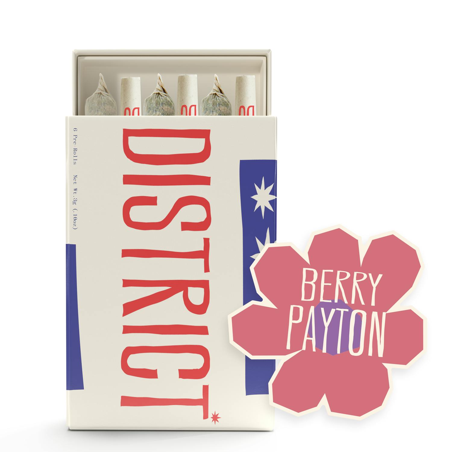 District Cannabis - Berry Payton Pre-Roll Pack 6ct - 1
