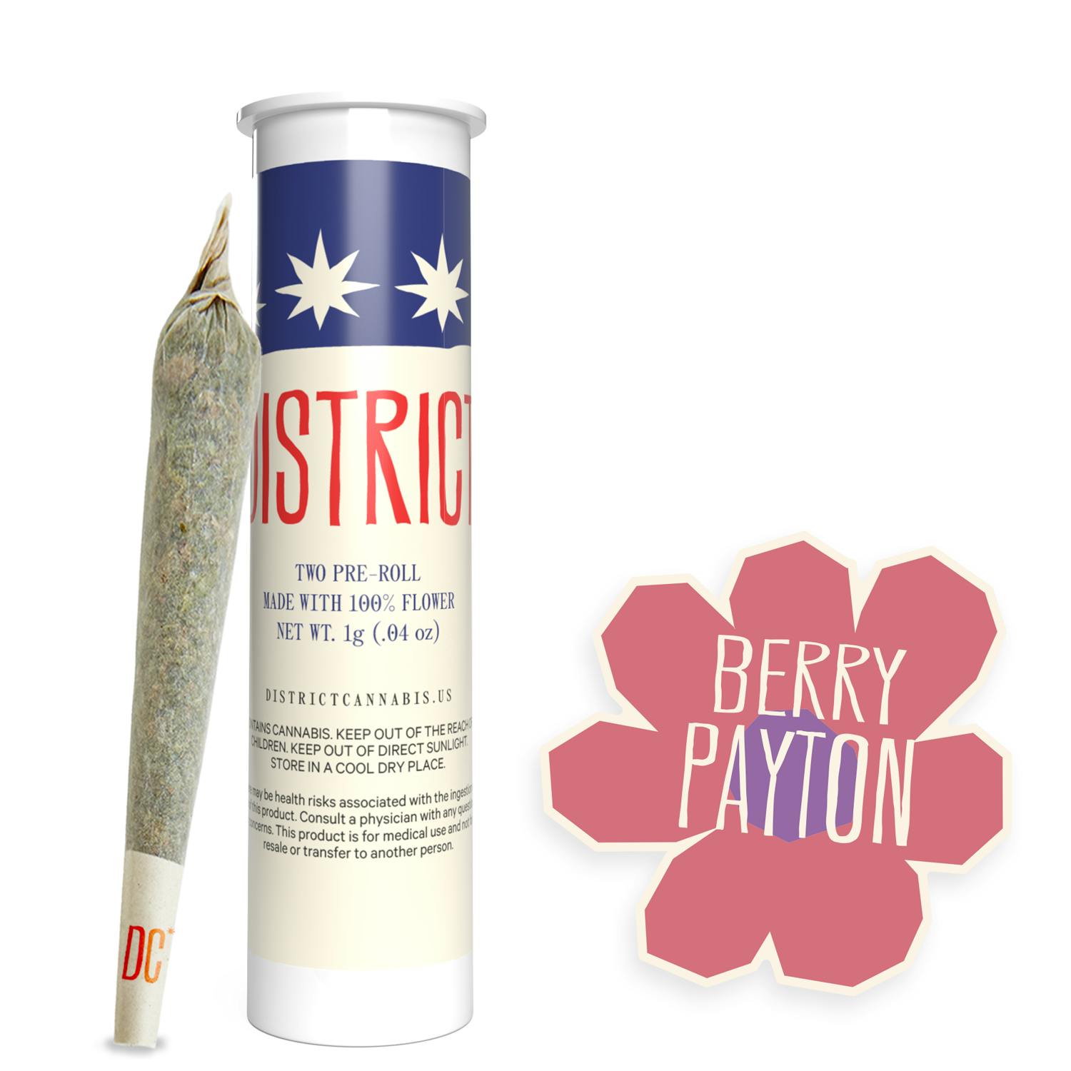 District Cannabis - Berry Payton Pre-Roll Single - 1
